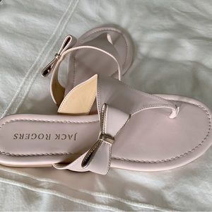 Jack Rodger sandals.size 10. Pale pink flats.